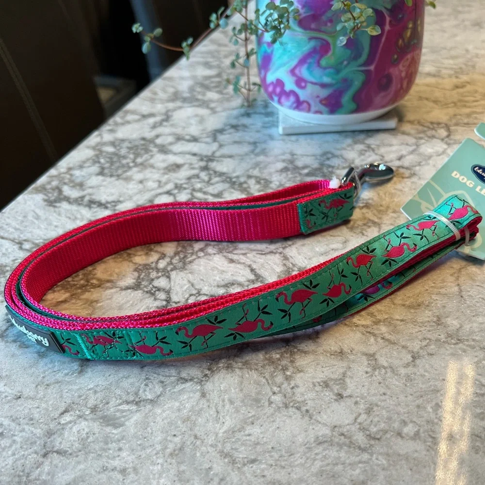 Blueberry Pet Flamingo Print Leash